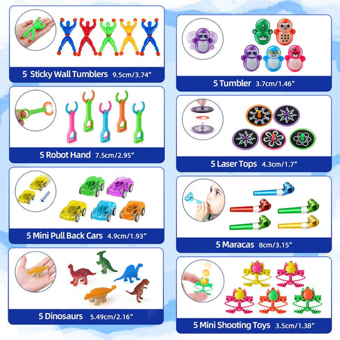 Amy&Benton 500pcs Carnival Prizes - Pinata Filler for Kids Party Favor Bags, Birthday Small Toys for Classroom Gift Bags