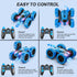 6-12, 4WD 360 2.4GHz, 8-10 1-Blue QUNREDA Remote Control Car, RC Cars Toys for Kids Ages Stunt Car with LED Lights