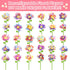 210 30 3+ RISUNTOY Flower Making Kit for Kids with Pieces Create Unique Fabric Flowers | DIY Craft Kit for Ages | STEM