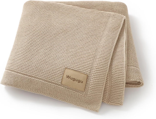 Baby Blanket 30 x 40 Inch Soft Knit for Boys & Girls