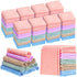 Handepo 100 Pack Baby Washcloths Bulk 10 x 10 Inch Microfiber Coral