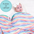 100% 6-Layer 47 47 Inches Cozy LollyBanks Muslin Baby Quilt, Cotton Soft Baby Blanket for Boys and Girls, Large x