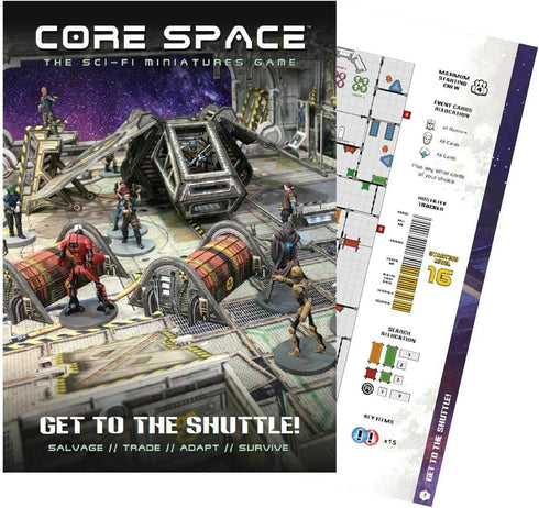 Core Space Get to The Shuttle Expansion - SciFi Dungeon Crawler Board Game