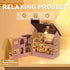 DIY Miniature Dollhouse Kit - Happy House with Furniture for Creative Fun