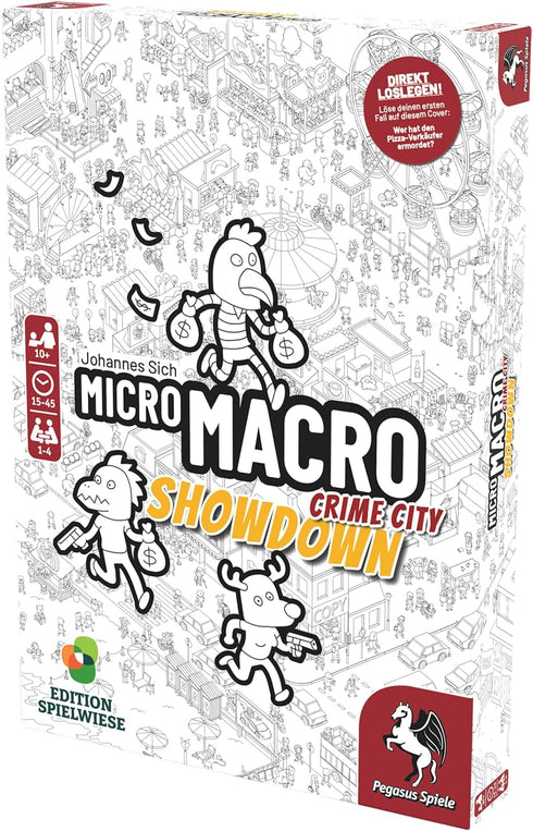 Pegasus Spiele 59064G MicroMacro: Crime City 4 – Showdown Edition Spielwiese