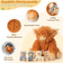 5-in-1 5PC Set Mommy 4 3 8 SuzziPals Highland Cow Stuffed Animals with Babies Inside, Highland Cow Plush & Babies, Soft