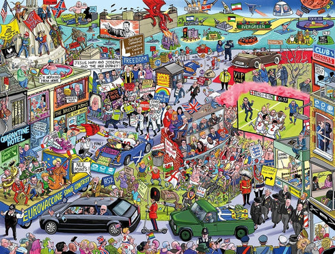 Daily Telegraph British Newspaper Take On World Events 2021 - 1000 Piece Jigsaw Puzzle