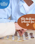 WE Games Wooden Checkers Pieces Only (1.06 inch), 24 Brown and Natural Stained with Storage Bag