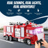 Liberty Imports RC Rescue Fire Engine Toy Truck Radio Control Electric R/C Fire Truck with Lights, Sound, Working Water