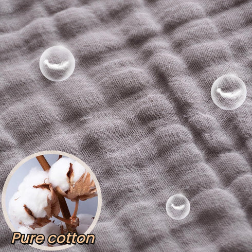 6 Pack MUKIN Soft Cotton Muslin Baby Bibs | Adjustable Snap Closure for Newborns| Absorbent for Drooling, Teething