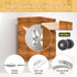 Furniture Anchors (6 Pack) for Baby Proofing, Anti Tip Furniture Straps, Securing 400 lbs, Metal White Earthquake Straps