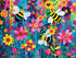 Springbok's Busy Bee Garden 500 Piece Jigsaw Puzzle for Adults, Colorful Display of Bees in The Garden