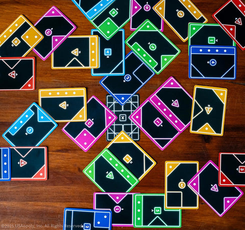 Counts, 2 7 TACTA Card Game, Where Every Card Fast-Paced Strategic Shape Matching Party Game, Analyze and Optimize