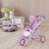 Purple and White Baby Doll Jogging Stroller with Canopy