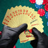 MageJoy 10 Pack Playing Cards - Black Gold HD Waterproof Plastic Standard Quality Poker Cards Games for Party Family