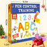 60 3 4 5 Preschool Learning Activities Reusable Pages, Tracing Letter Number Handwriting Practice Book for Kids