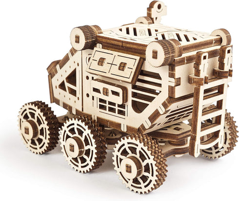 UGEARS Science STEM Mars Rover - DIY Engineering Activity, Mechanical Wooden Puzzle, Educational Gift