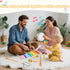 1 2 1-3, Set Montessori Toys for Year Old, Wooden Musical Instruments for Toddlers Educational Baby Drum with Xylophone