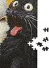 1000-Piece 26.65 19.25 Adult Puzzle - Fun Jigsaw Puzzle for Adults Surprised Cats Oil Painting, Challenging Fun Puzzle