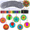 Winlyn 24 Set Spring Flower Suncatchers Ornaments Decorations DIY Window Paint Art