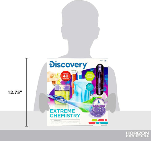 Discovery Extreme Chemistry STEM Science Kit - At-Home Chemistry Experiments for Kids Ages 8-10, Birthday Party