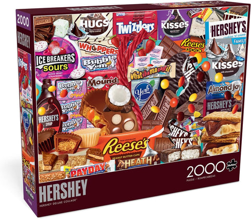 Buffalo Games - Hershey Deluxe Collage, 2000 Piece Jigsaw Puzzle for Adults, Perfect for Game Nights