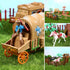 Playset, NUOBESTY Cowboys and Indians Plastic Figures Wild West Cowboys and Indians Models for Miniature Sandbox