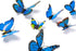 24pcs 3D Vivid Butterfly Art Wall Stickers, DIY Decor for Nursery, Bathroom & Office