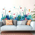 Removable 3D Under The Sea View Grass Wall Decal, DIY Ocean Coral Seaweed Stickers for Kids Bedroom