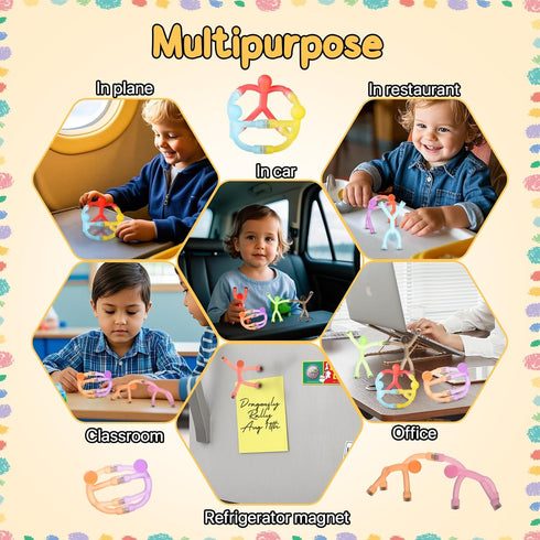 Zemobra 10PCS, 3 4 5 6 7 8 Magnetic Travel Toys for Toddlers Kids Airplane Car Travel Activities Essential, Road Trip