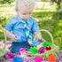 36 Pack Grastfu Easter Eggs Fillers with Mini Bunny Plush Basket Stuffers with Toys Inside Bunny Mini Stuffed Animal
