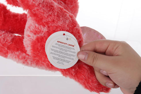 Apricot Lamb Toys Red Plush Dragon Dinosaur Stuffed Animal, 8 Inches, Soft Cuddly