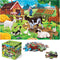 Jumbo Floor Puzzle for Kids,Farm Animals Jigsaw Large Puzzles,48 Piece Barn Puzzle