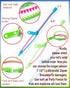 UpBrands 24 Easter Eggs Fillers Zipper Bracelets 6.5 Inches Sensory Toys Set for Kids Birthday Party Favors