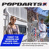 Popdarts USA Themed PRO Pack Game Set, Indoor Outdoor Suction Cup Throwing Game, Red White Blue Wigglenobber Target