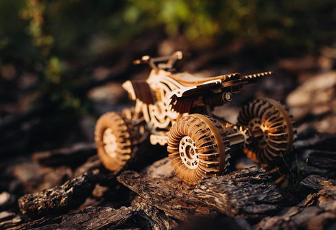 Wood Trick Quad Bike 3D Wooden Puzzles for Adults and Kids to Build Rides up to 30 ft Wooden Model Car Kits