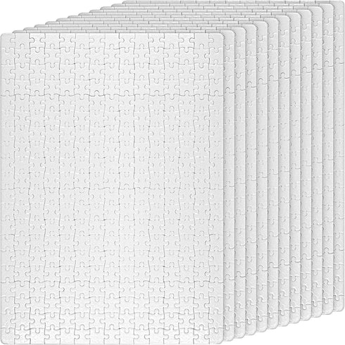 JAPCHET 12 Sets 15.5 x 11 Inches Sublimation Puzzle Blanks, 300 Pieces