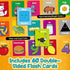 Toddler Flash Cards for Baby Cognitive Learning, Alphabet, Numbers, Shapes, Animals, First Words, Educational Toys