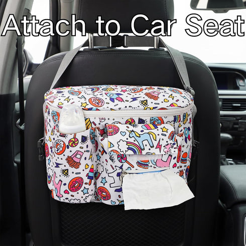 Coloch Universal Stroller Organizer, Large Capacity Multi-purpose Stroller Bag Caddy with Cup Holder Waterproof