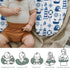 Navy White Nautical Marine Baby Nursing Pillow Covers for Boy Girl Lighthouse Compass Anchors Whale Nursing Pillowcase