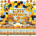 Mpanwen Construction Birthday Party Supplies for 2 Year Old Boy, 139 Pcs Dump Truck Decorations for Boys