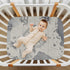 YETTASBIN 27 39 World Map Fitted Crib Sheet for Baby Boys Girls, Extra Soft Breathable Nursery Bedding Sheet