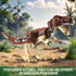 QUENTINAG Sets 910PCS, 6+ Dinosaur Toy Building Build Mighty T.rex & Velociraptor, Dinos World Building Kit for Boys