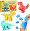 JoyCat Magnetic Wooden Dinosaur Building Toys for Toddlers 1-3, Build and Take