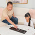 Legacy Deluxe Mancala Classic Game - Folding Wooden Board with Colored Glass Stones for Ages 8+