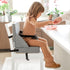 ZEDORA Toddler Booster Seat for Dining Table Kitchen Chair - High Portable Cushion Child Kids Seats, Restaurant Eating
