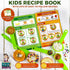KEFF Kids Cooking and Baking Set, 30 Pcs Real Kitchen Utensils for Girls, Boys, Toddler - Green Kit with Apron & Chef