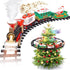 TFHUGFHG Christmas Train Set 2 in 1 Hanging Around The Tree Train Toys