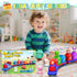 Meytccve Set 2-4,Toddler 1 2 3 Set Train for Toddlers Toys for Year Old,Electric Train Montessori Learning Matching