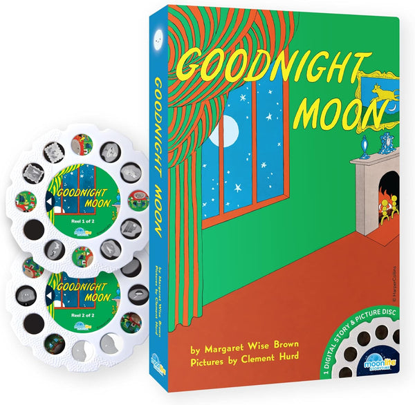 Moonlite Storybook Reels for Flashlight Projector, Kids Toddler, Goodnight Moon Story Reel Pack for 12 Months and Up